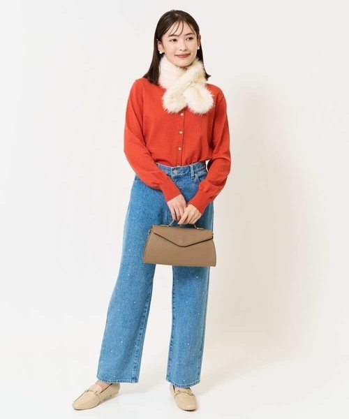 a.v.v（アーヴェヴェ）の「エコファークロスティペット（ストール/ショール・レディース・アイボリー/ベージュ・38）」の15枚目の写真