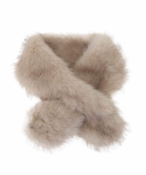 a.v.v（アーヴェヴェ）の「エコファークロスティペット（ストール/ショール・レディース・アイボリー/ベージュ・38）」の18枚目の写真