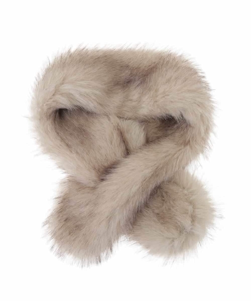 a.v.v（アーヴェヴェ）の「エコファークロスティペット（ストール/ショール・レディース・アイボリー/ベージュ・38）」の19枚目の写真