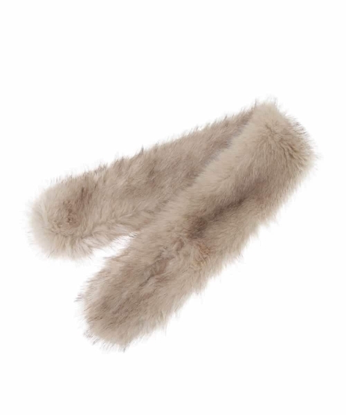 a.v.v（アーヴェヴェ）の「エコファークロスティペット（ストール/ショール・レディース・アイボリー/ベージュ・38）」の22枚目の写真