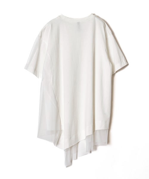 AULA AILA（アウラアイラ）の「アシンメトリーシアーパーツＴシャツ（Tシャツ/カットソー・レディース・ブラック/ホワイト/グリーン・0）」の14枚目の写真