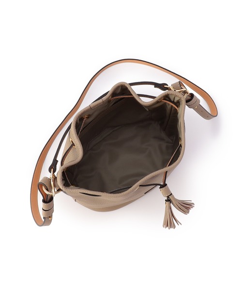 Felisi（フェリージ）の「Felisi（フェリージ） ドローストリングバッグ 21/17/LD+DS（ショルダーバッグ・レディース・ブラック×グレー/ブルー系その他/ベージュ/カーキ・FREE）」の7枚目の写真