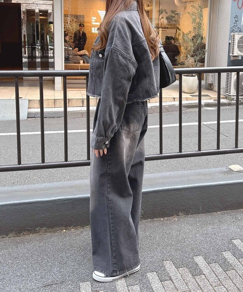 INGNI（イング）の「【WEB限定】デニムサロペット（サロペット/オーバーオール・レディース・ブルー系その他3/グレー/ライトグレー/インディゴブルー・M/S）」の17枚目の写真