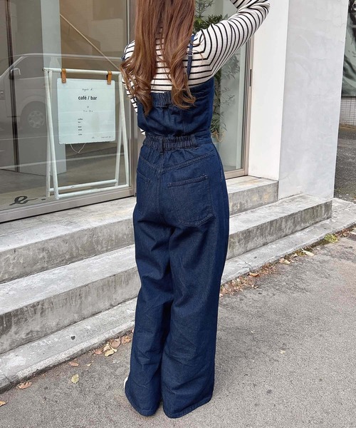 INGNI（イング）の「【WEB限定】デニムサロペット（サロペット/オーバーオール・レディース・ブルー系その他3/グレー/ライトグレー/インディゴブルー・M/S）」の7枚目の写真