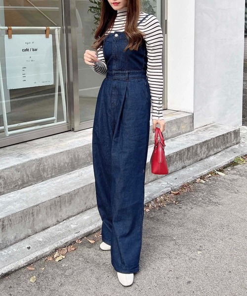 INGNI（イング）の「【WEB限定】デニムサロペット（サロペット/オーバーオール・レディース・ブルー系その他3/グレー/ライトグレー/インディゴブルー・M/S）」の6枚目の写真