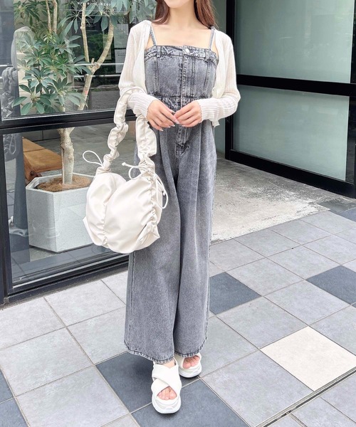 WEB限定】デニムサロペット（サロペット/オーバーオール）｜INGNI