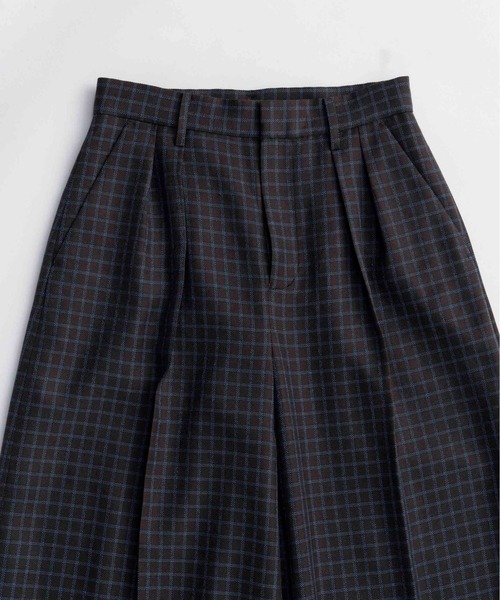 Two Tuck Curve Wide Tapered Pants/2タックカーブワイド