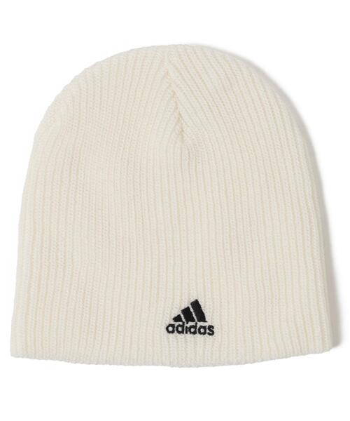 adidas（アディダス）の「WEGO/adidas BEAINIE（ニットキャップ/ビーニー・レディース・ホワイト/ブラック/グレー・FREE）」の2枚目の写真