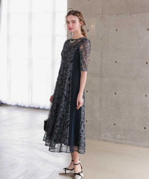 サイドチュールオリジナル柄ドレス（ドレス）｜Dorry Doll（ドリー