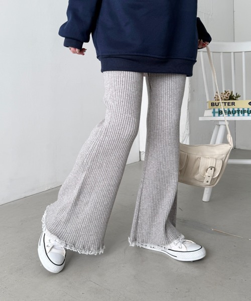 SOLLON.（ソルロン）の「裾レースリブパンツ（その他パンツ・レディース・ブラック/ホワイト/グレー/ブラウン/アイボリー・FREE）」の17枚目の写真