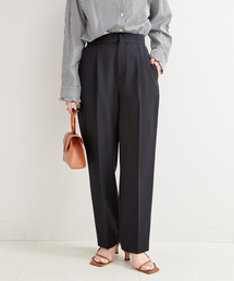 タックテーパードパンツ