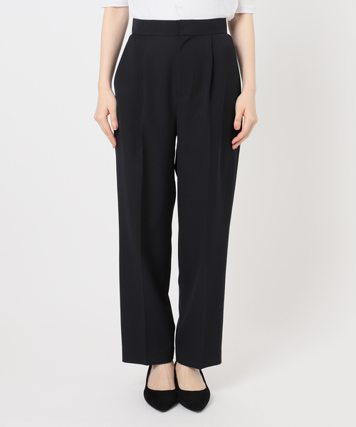 B.C STOCK(ベーセーストック)の「タックテーパードパンツ(スラックス・レディース・ブラック/ホワイト・SMALL/MEDIUM)」の13枚目の写真