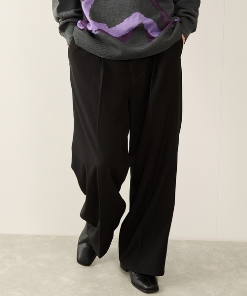 リファインドクロスワイドフレアパンツ（その他パンツ）｜JUNRED（ジュンレッド）