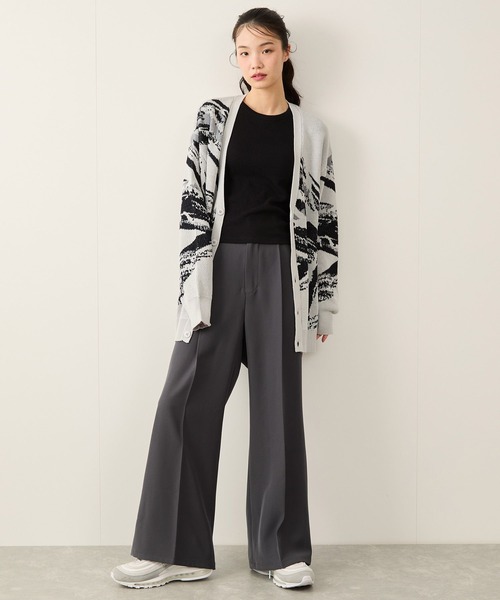 JUNRED(ジュンレッド)の「【セットアップ対応】リファインドクロスワイドフレアパンツ(その他パンツ・メンズ・ブラック/ブルー系その他4/チャコールグレー・S/M/L)」の17枚目の写真