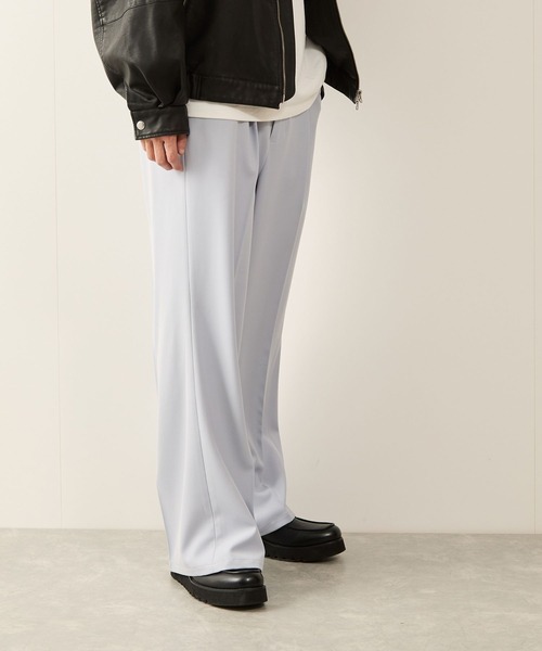 JUNRED(ジュンレッド)の「【セットアップ対応】リファインドクロスワイドフレアパンツ(その他パンツ・メンズ・ブラック/ブルー系その他4/チャコールグレー・S/M/L)」の8枚目の写真