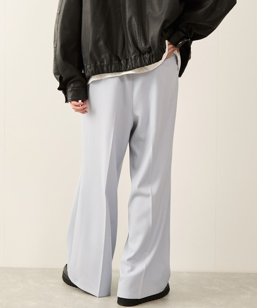 JUNRED(ジュンレッド)の「【セットアップ対応】リファインドクロスワイドフレアパンツ(その他パンツ・メンズ・ブラック/ブルー系その他4/チャコールグレー・S/M/L)」の9枚目の写真