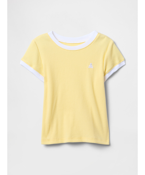 GAP(ギャップ)の「babyGap リブ リンガーTシャツ(Tシャツ/カットソー・キッズ・ブラック/ホワイト/イエロー/ラベンダー・80cm/105cm/95cm/100cm/90cm/110cm)」の4枚目の写真