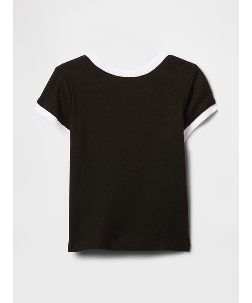GAP(ギャップ)の「babyGap リブ リンガーTシャツ(Tシャツ/カットソー・キッズ・ブラック/ホワイト/イエロー/ラベンダー・80cm/105cm/95cm/100cm/90cm/110cm)」の5枚目の写真