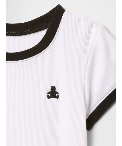 GAP(ギャップ)の「babyGap リブ リンガーTシャツ(Tシャツ/カットソー・キッズ・ブラック/ホワイト/イエロー/ラベンダー・80cm/105cm/95cm/100cm/90cm/110cm)」の6枚目の写真