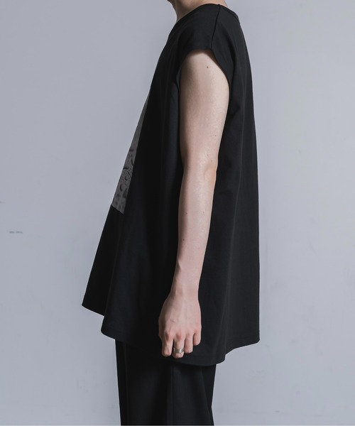 Utusiyo（ウツシヨ）の「sleeveless tee 雨樹（Tシャツ/カットソー・メンズ・ブラック/ホワイト・FREE）」の17枚目の写真
