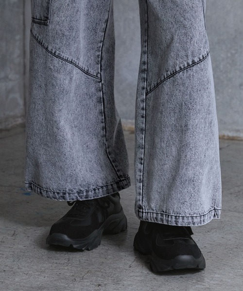 SERACE（セラス）の「【SERACE】＋6㎝ volume high sole sneakers / ＋6㎝ボリュームハイソールスニーカー（スニーカー・メンズ・ブラック・S/M/L）」の7枚目の写真