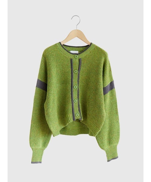 FIKA.(フィーカ)の「Mix knit cardigan(カーディガン/ボレロ・レディース・ライトブルー/グリーン・MEDIUM)」の5枚目の写真