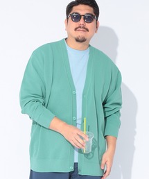 B&T CLUB (ビーアンドティークラブ) ふわかる エアーニット 鹿の子編み Vネック カーディガン
