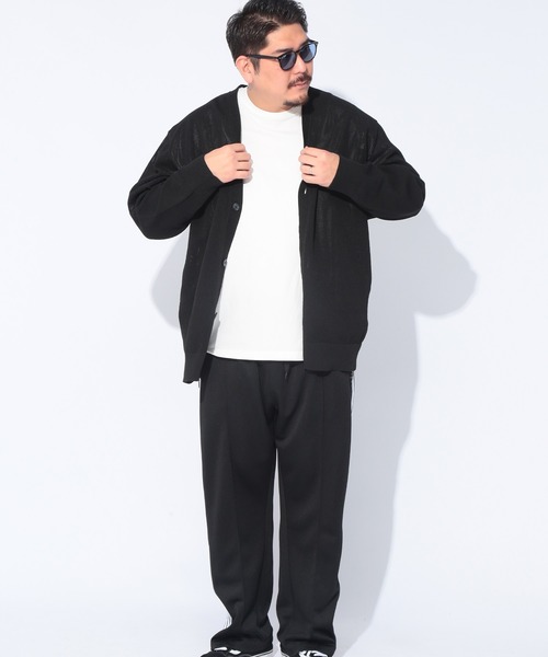 B&T CLUB(ビーティークラブ)の「B&T CLUB (ビーアンドティークラブ) ふわかる エアーニット 鹿の子編み Vネック カーディガン(カーディガン/ボレロ・メンズ・ブルー/イエロー/ブラック/グリーン・5L/6L/3L/4L)」の10枚目の写真