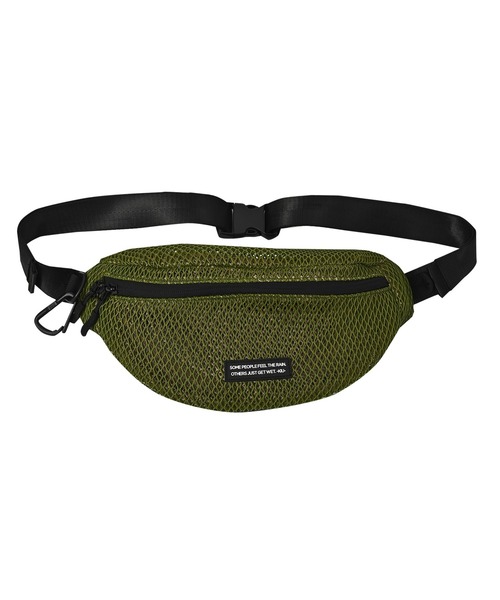 KiU（キウ）の「軽量ダブルメッシュボディバッグ（ボディバッグ/ウエストポーチ・レディース・ブラック/カーキ/ブルー/グレー・FREE）」の7枚目の写真