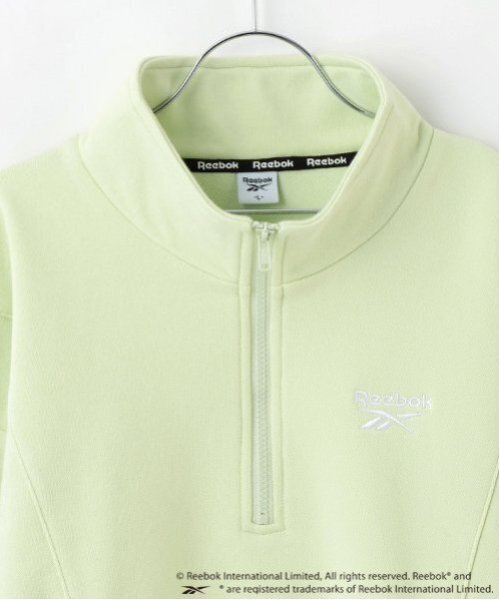 LOVETOXIC（ラブトキシック）の「【Reebok】クロップドハーフジップ（スウェット・キッズ・ブラック/オフホワイト/ライトグリーン・S:140cm/M:150cm/L:160cm）」の5枚目の写真