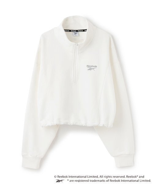 LOVETOXIC（ラブトキシック）の「【Reebok】クロップドハーフジップ（スウェット・キッズ・ブラック/オフホワイト/ライトグリーン・S:140cm/M:150cm/L:160cm）」の12枚目の写真