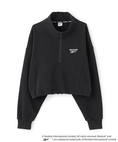LOVETOXIC（ラブトキシック）の「【Reebok】クロップドハーフジップ（スウェット・キッズ・ブラック/オフホワイト/ライトグリーン・S:140cm/M:150cm/L:160cm）」の14枚目の写真