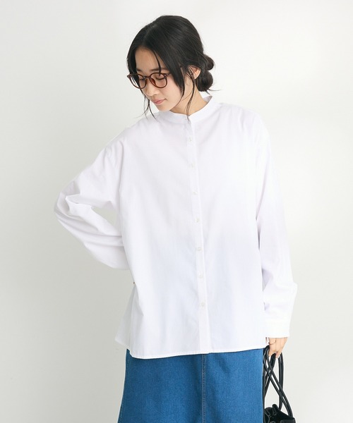 CRAFT STANDARD BOUTIQUE(クラフトスタンダードブティック)の「【追加】バックフリルシャツ ◆(シャツ/ブラウス・レディース・オフホワイト/ブラック/ブルー系その他6/グリーン系その他3/ピンク/ベージュ系その他2/ブラック×ホワイト・FREE)」の8枚目の写真