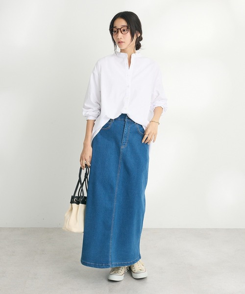 CRAFT STANDARD BOUTIQUE(クラフトスタンダードブティック)の「【追加】バックフリルシャツ ◆(シャツ/ブラウス・レディース・オフホワイト/ブラック/ブルー系その他6/グリーン系その他3/ピンク/ベージュ系その他2/ブラック×ホワイト・FREE)」の10枚目の写真