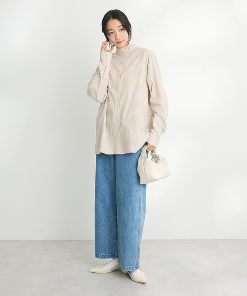 CRAFT STANDARD BOUTIQUE(クラフトスタンダードブティック)の「【追加】バックフリルシャツ ◆(シャツ/ブラウス・レディース・オフホワイト/ブラック/ブルー系その他6/グリーン系その他3/ピンク/ベージュ系その他2/ブラック×ホワイト・FREE)」の21枚目の写真