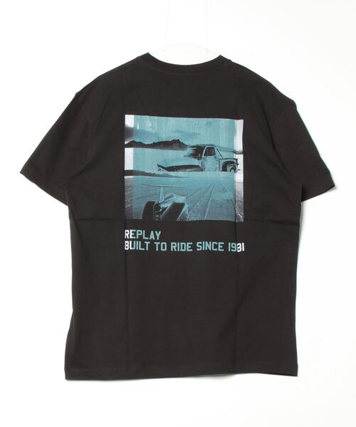 REPLAY(リプレイ)の「リラックスフィット ベーシックジャ-ジーコットンプリントTシャツ(Tシャツ/カットソー・メンズ・ホワイト/ブラック・MEDIUM/LARGE/X-LARGE/SMALL)」の8枚目の写真
