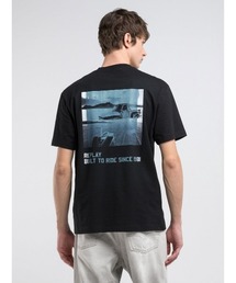 REPLAY | リラックスフィット ベーシックジャ-ジーコットンプリントTシャツ(Tシャツ/カットソー)