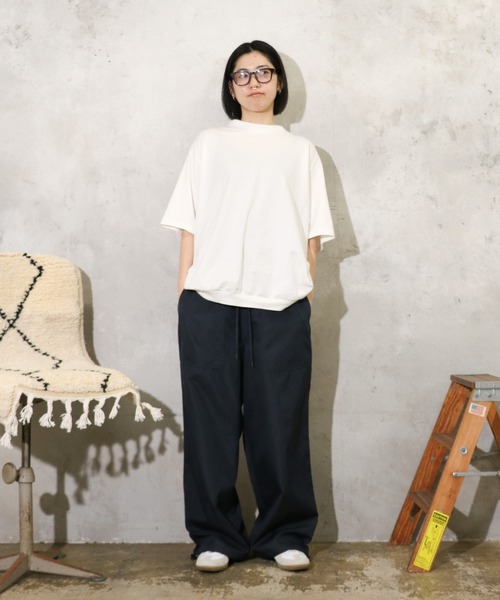 TAION(タイオン)の「TAION / タイオン NON DOWN MILITARY REVERSIBLE WIDE PANTS (TAION-R139NDML-1) ミリタリー ワイド バギーパンツ(その他パンツ・メンズ・ブラック/オリーブ/その他1/ダークネイビー・MEDIUM/LARGE/X-LARGE)」の3枚目の写真