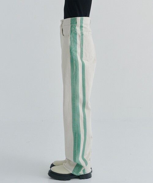 AKANE UTSUNOMIYA（アカネウツノミヤ）の「【AKANE UTSUNOMIYA/アカネウツノミヤ】SAO-FP34-2002(サイドラインデニム)（デニムパンツ・レディース・キナリ/ダークインディゴブルー・38/36）」の6枚目の写真