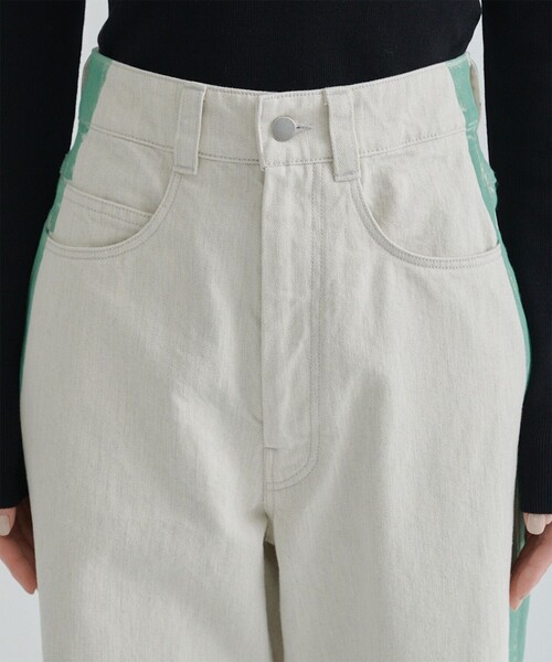 AKANE UTSUNOMIYA（アカネウツノミヤ）の「【AKANE UTSUNOMIYA/アカネウツノミヤ】SAO-FP34-2002(サイドラインデニム)（デニムパンツ・レディース・キナリ/ダークインディゴブルー・38/36）」の8枚目の写真