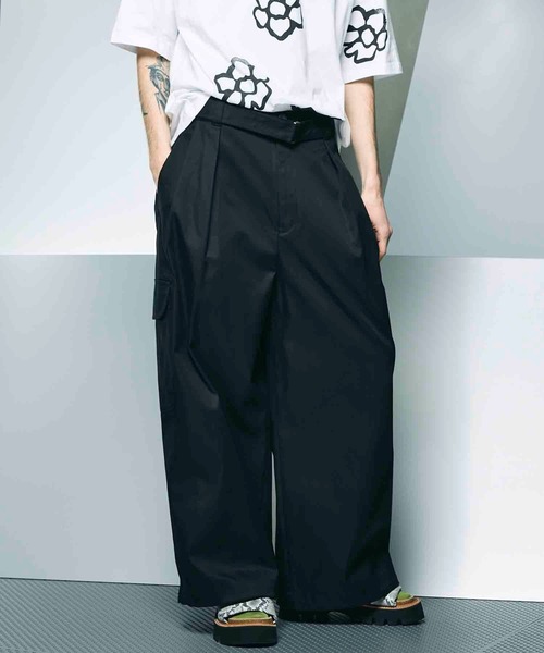 セール】《UNISEX》120/2/2 Suvin Cotton Gabardine Prime-Wide Cargo