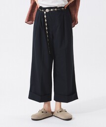 BEAMS BOY | ポリエステル ウール トロピカル ワイド パンツ(スラックス)