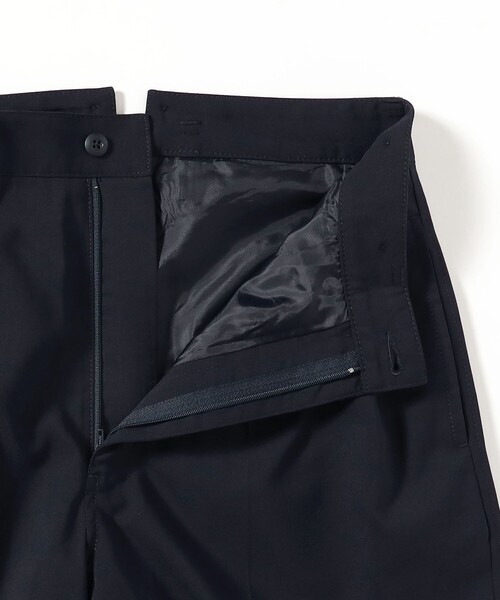 BEAMS BOY（ビームスボーイ）の「ポリエステル ウール トロピカル ワイド パンツ（スラックス・レディース・グレー/ネイビー・1/0）」の21枚目の写真