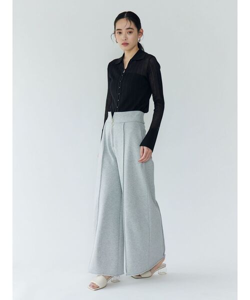 L'Appartement MOON Flare Pantsムーンフレアパンツ Moon Flare Pants - Black