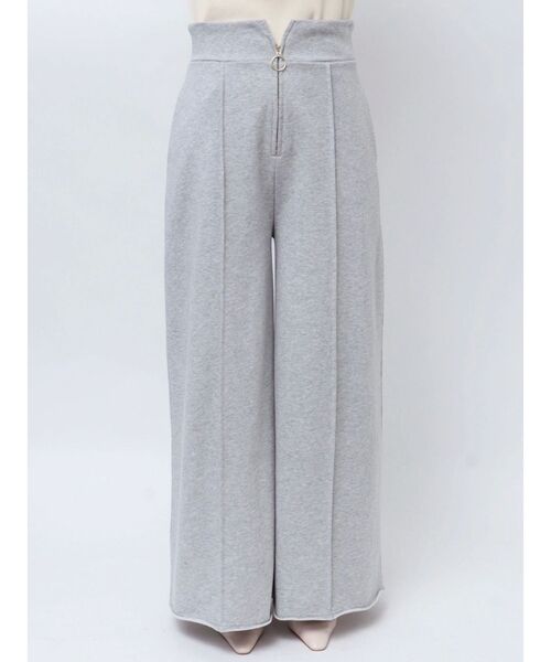 セール】ZIPスウェットワイドフレアパンツ（スウェットパンツ
