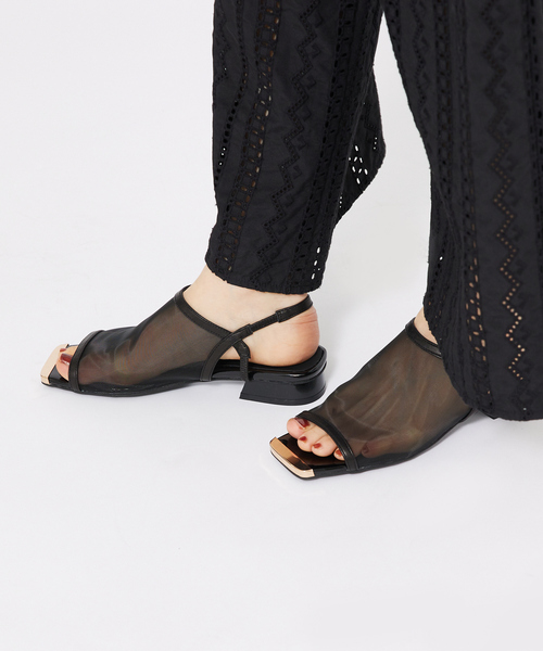 Au BANNISTER（オゥバニスター）の「メタルトゥ メッシュサンダル（サンダル・レディース・ブラック系その他/ブラック/ブラウン・35/36/37/38/39）」の20枚目の写真