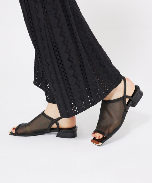 Au BANNISTER（オゥバニスター）の「メタルトゥ メッシュサンダル（サンダル・レディース・ブラック系その他/ブラック/ブラウン・35/36/37/38/39）」の21枚目の写真