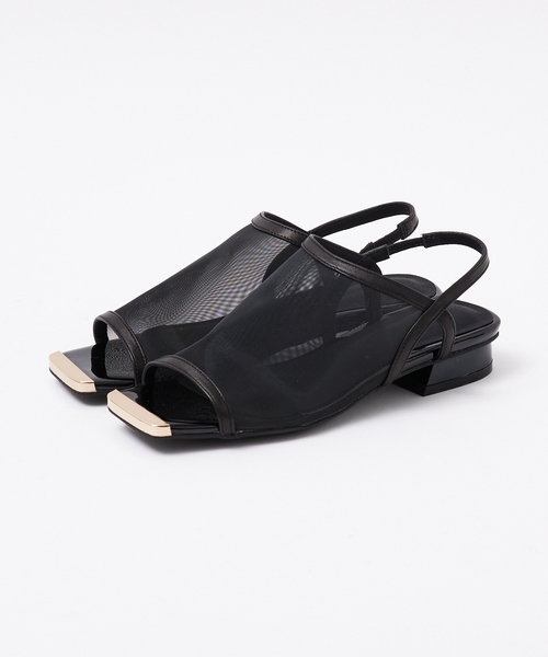 Au BANNISTER（オゥバニスター）の「メタルトゥ メッシュサンダル（サンダル・レディース・ブラック系その他/ブラック/ブラウン・35/36/37/38/39）」の14枚目の写真