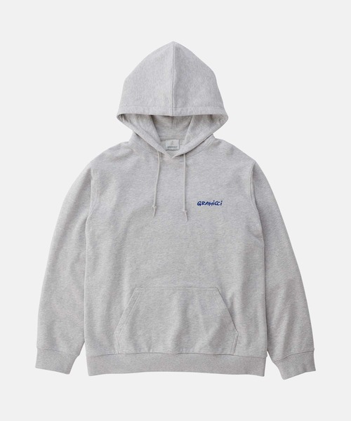 Gramicci 国内発送 カタツムリフード付きスウェットシャツ SNAIL HOODED SWATSHIRT｜スネイルフーデッドスウェットシャツ