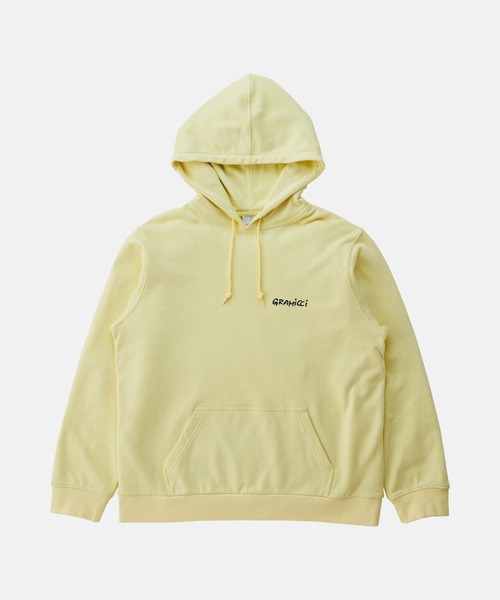 Gramicci(グラミチ)の「SNAIL HOODED SWATSHIRT|スネイルフーデッドスウェットシャツ(パーカー・メンズ・ネイビー/チャコール/レモンイエロー/ヘザーグレー・XL/L/M/S/XXL)」の18枚目の写真